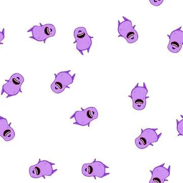 Pattern child monster character cartoon vector Stock Illustration
