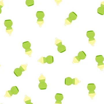Pattern child sippy cup cartoon vector Stock Illustration