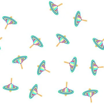 Pattern child spinning top cartoon vector Stockillustratie