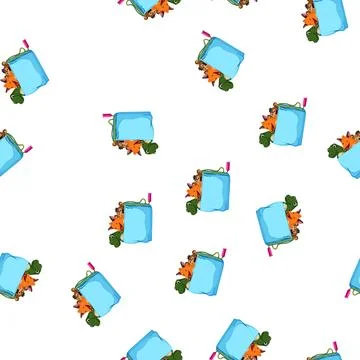 Pattern child toy box cartoon vector 스톡 일러스트