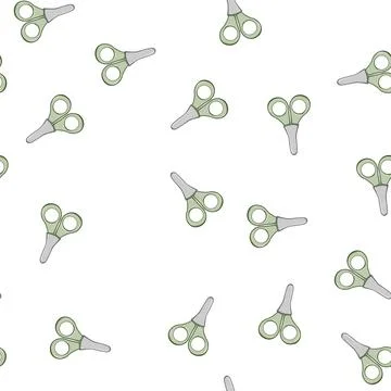 Pattern children kid scissors cartoon vector Stock Illustration