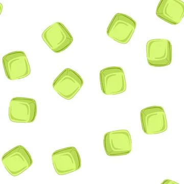 Pattern chillers ice cubes reusable cartoon vector Illustrazione stock