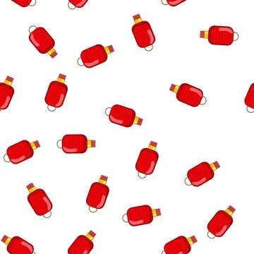 Pattern china chinese lamp cartoon vector Stock Illustration