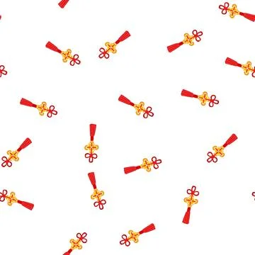 Pattern china chinese lucky knot cartoon vector イラスト素材