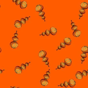 Pattern Chinese lanterns drawing representing asian culture and celebration Stock Illustration