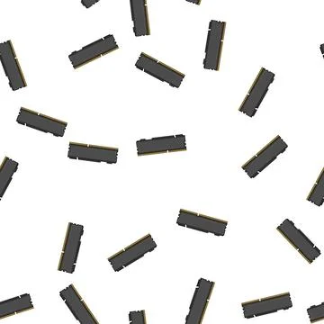 Pattern chip desktop memory cartoon vector Stock Illustration