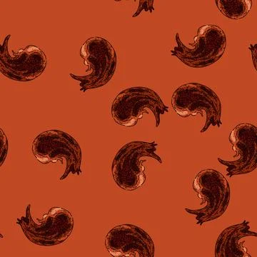 Pattern chocolate paste spread sketch hand drawn Stock Illustration