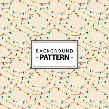 Pattern christmas garlands Stock Illustration