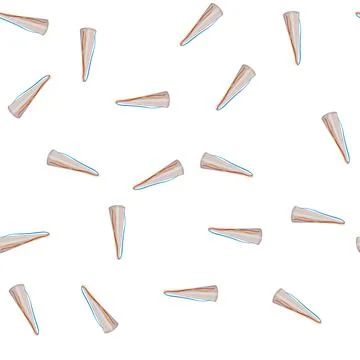 Pattern christmas party hat cartoon vector Stock Illustration