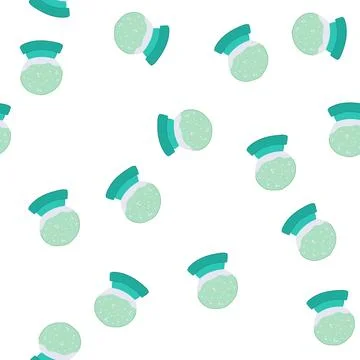 Pattern christmas snow ball cartoon vector イラスト素材