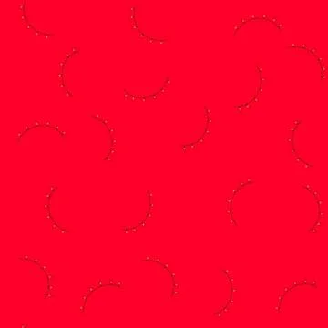 Pattern christmas string light garland featuring red glowing bulbs creating a Illustrazione stock