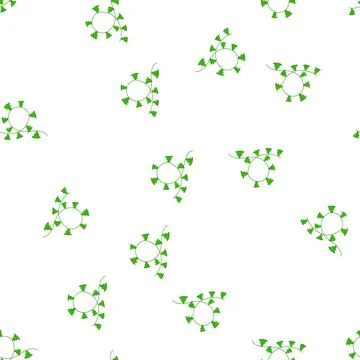 Pattern christmas tree garland string creating a festive border Ilustración de archivo