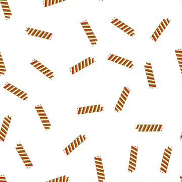 Pattern christmas washi tape border with diagonal stripes Illustrazione stock