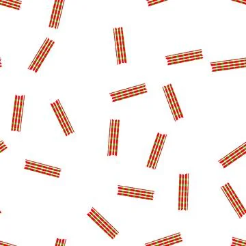 Pattern christmas washi tape strips creating festive border Stock Illustration