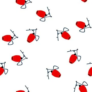 Pattern chute concrete mixer cartoon vector Illustrazione stock