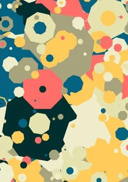 Pattern circle abstract geometric wallpaper background. structure Stock Illustration