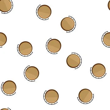 Pattern circle dial knob cartoon vector Illustrazione stock