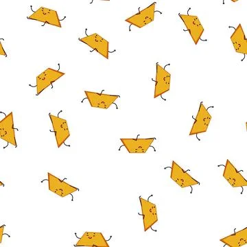 Pattern circle geometric shape character cartoon vector 库存插图