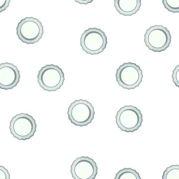 Pattern circle plate white cartoon vector Stock Illustration