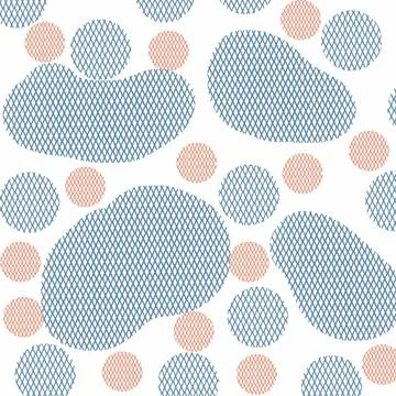 Pattern, circle, seamless, vector, illustration, design, wallpaper, retro, art,  Stock Illustration