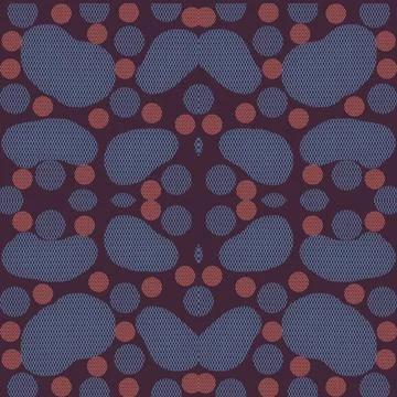 Pattern, circle, seamless, vector, illustration, design, wallpaper, retro, art,  Stock Illustration