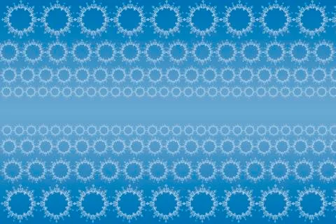 Pattern of circles in blue background Stock Illustration