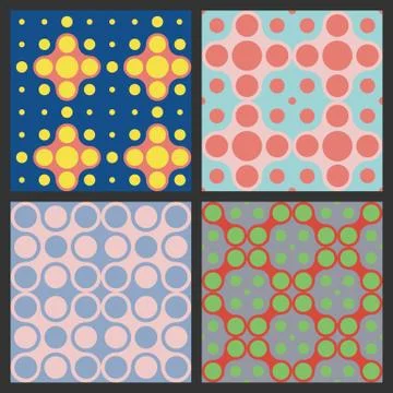 Pattern of circles Colorful イラスト素材