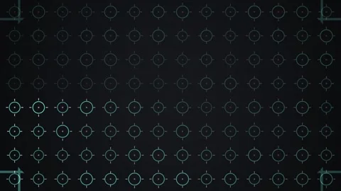 Pattern with circles in dark background showing symmetry Stock Footage 339514153
