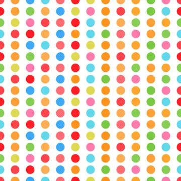 Pattern with circles, dotted background. Seamlessly repeating. Stock Illustration