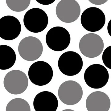 Pattern with circles, dotted background. Seamlessly repeating. Stock Illustration