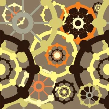 Pattern with circles Stock Illustration