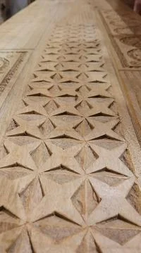 Pattern of circles, triangles and stripes 写真素材