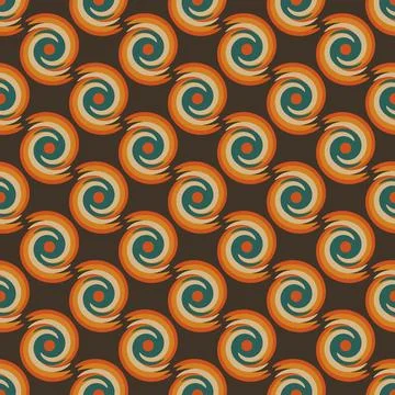 A pattern of circles in various colors and sizes Stock Illustration