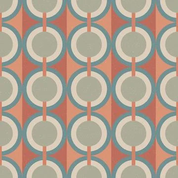 A pattern of circles in various sizes and colors Illustrazione stock