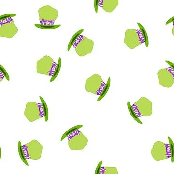 Pattern circus magician hat cartoon vector Stock Illustration