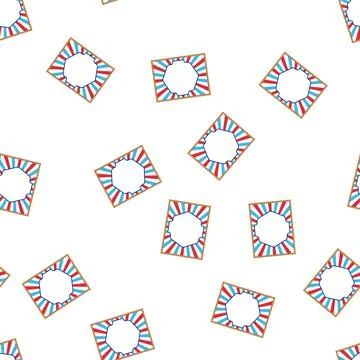 Pattern Circus vintage poster frame with blank space Stock Illustration