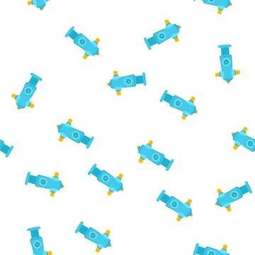 Pattern city fire hydrant cartoon vector Stock Illustration