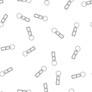 Pattern clasp key ring clip cartoon vector Stock Illustration