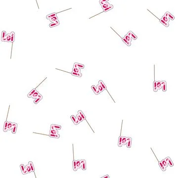 Pattern class photo booth prop cartoon vector Stock Illustration