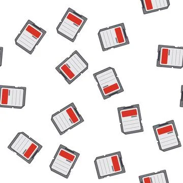 Pattern class sd card cartoon vector 스톡 일러스트
