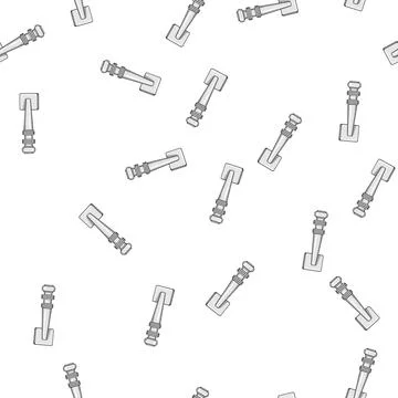 Pattern Classic door handle opening access concept Illustration
