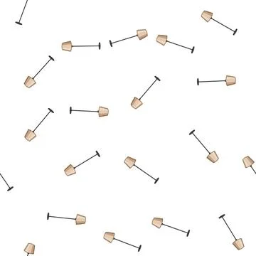 Pattern classic torchere cartoon vector Stock Illustration