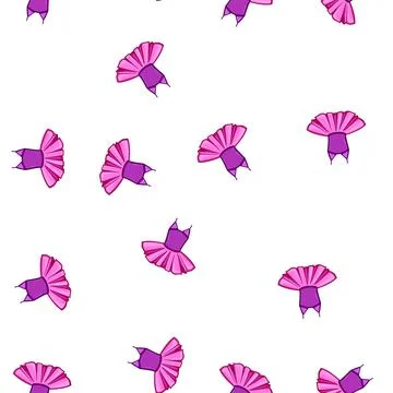 Pattern classical ballerina dress cartoon vector Stock Illustration