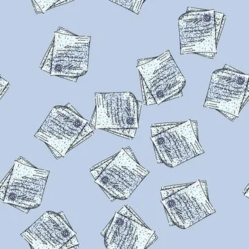 Pattern clause contract sketch hand drawn Stock Illustration