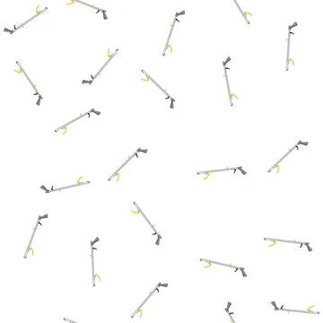 Pattern claw grabber tool cartoon vector Stock Illustration
