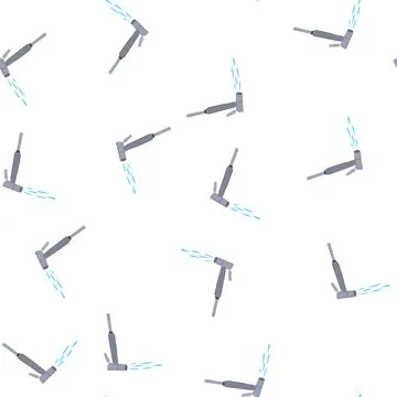 Pattern clean bidet sprayer cartoon vector Stock Illustration