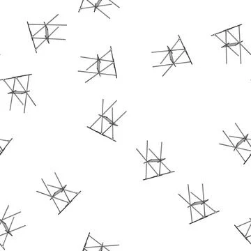 Pattern clean clothes drying rack cartoon vector Stock Illustration