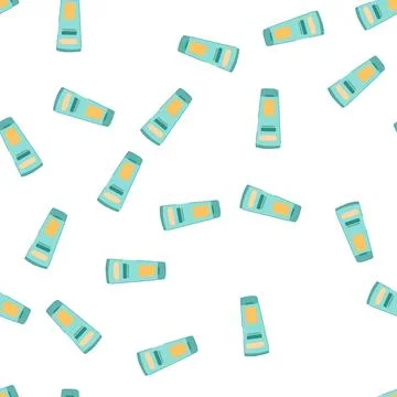 Pattern clean hand cream cartoon vector Stock Illustration