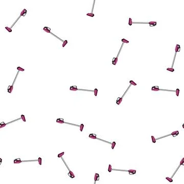 Pattern clean manual vacuum cleaner cartoon vector Stock Illustration