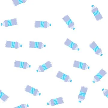 Pattern clean mineral water cartoon vector Stock Illustration